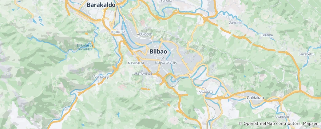 Map of Bilbao
