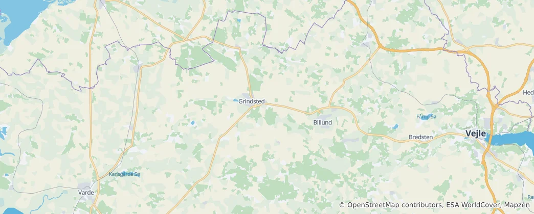 Kaart van Billund