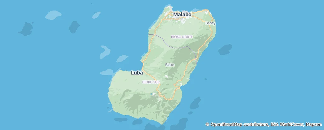 Kaart van Bioko