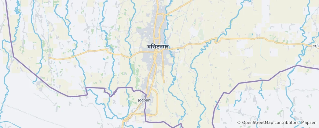 Mapa de Biratnagar