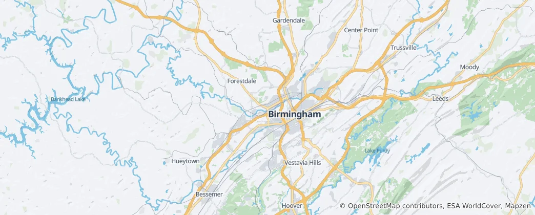 Mapa De Birmingham