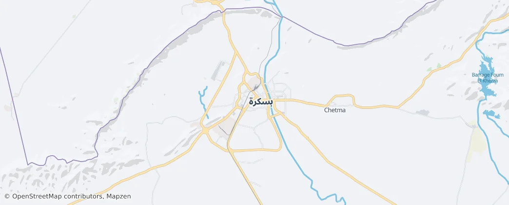 Biskra — Map