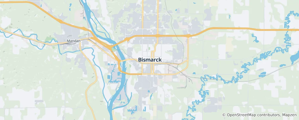 Mapa Bismarck