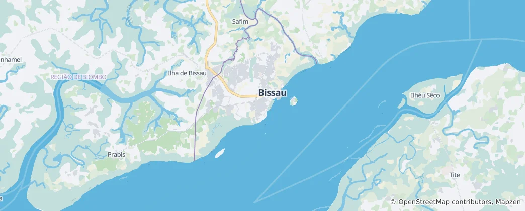 Map of Bissau