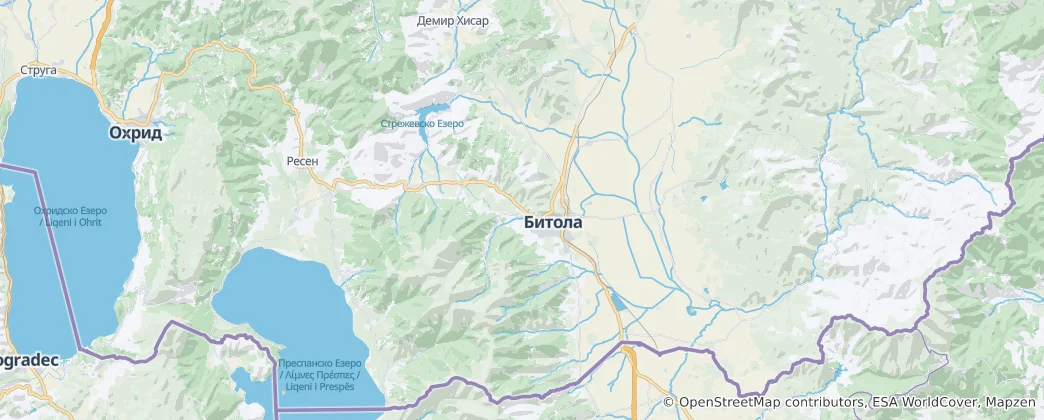 Map of Bitola