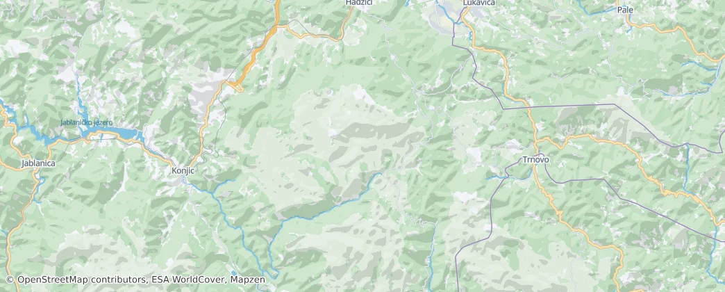 Bjelašnica — Map