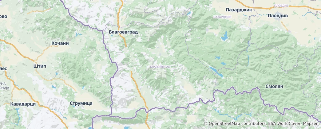 Yukarı Cuma ili Haritası