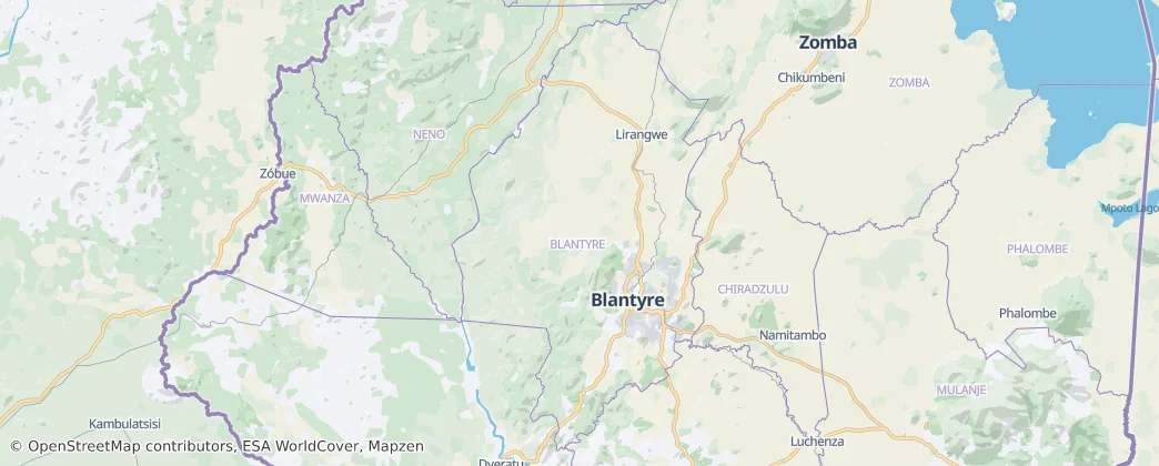 Blantyre — Map