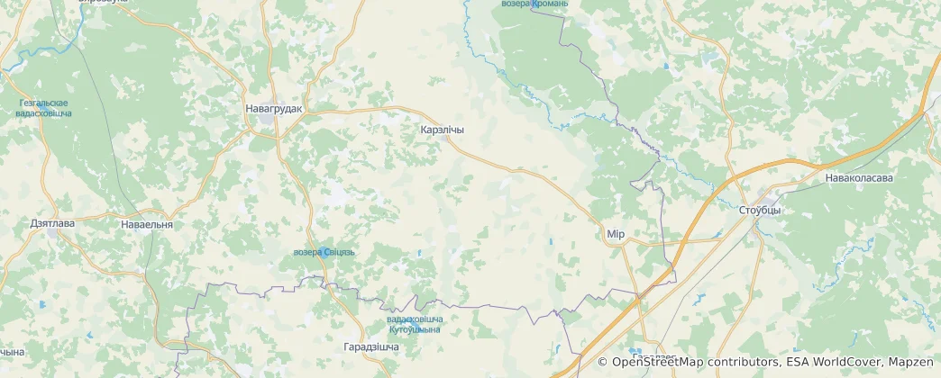 Map of Kareličy District