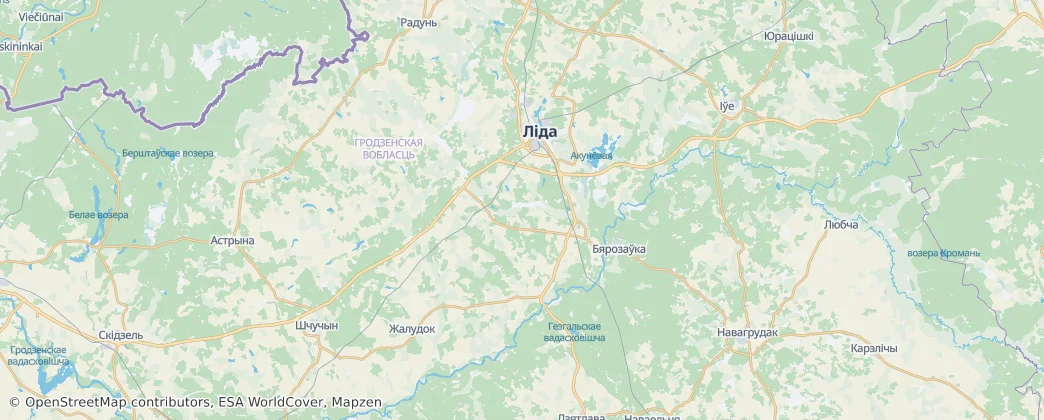 利德斯基區 — 地图