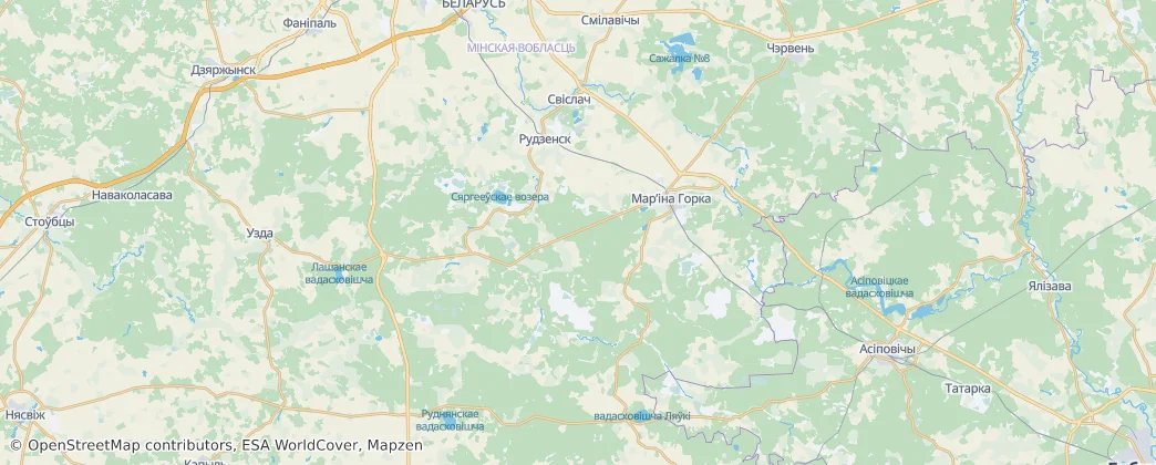 Puchavičy District – Mapa