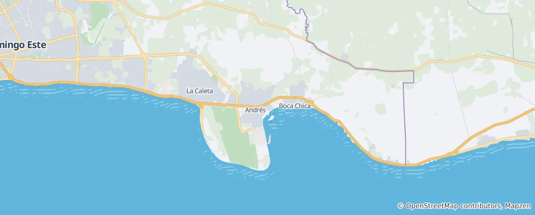 Map of Boca Chica