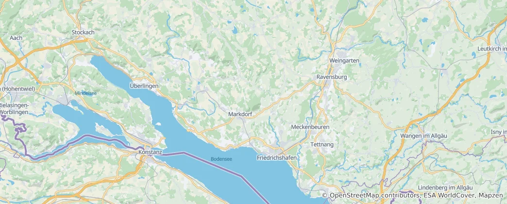 Map of Bodenseekreis