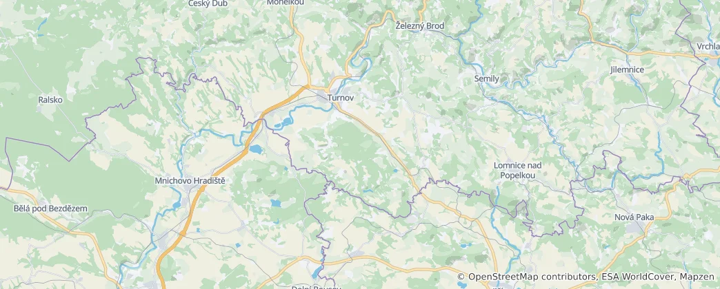 Mappa di Paradiso Boemo