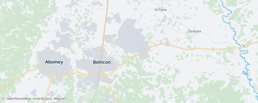 Bohicon — Map