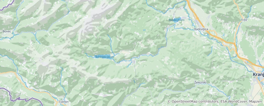 Map of Bohinj