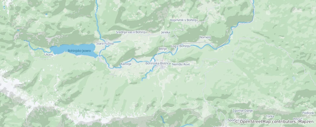 Bohinjska Bistrica Haritası