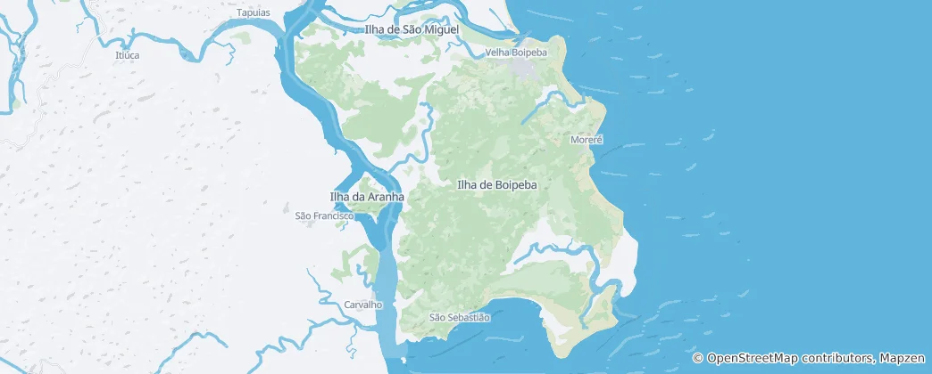 Map of Boipeba Island