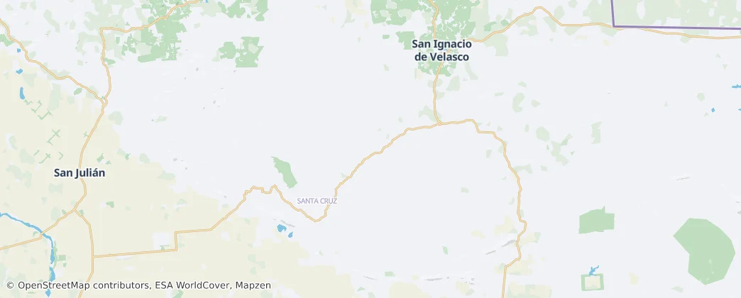 San Miguel de Velasco — mapa