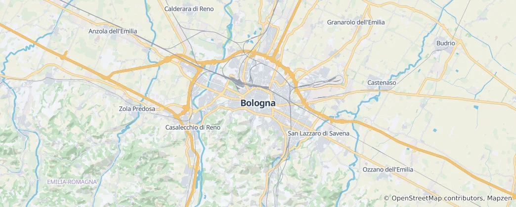 Map of Bologna