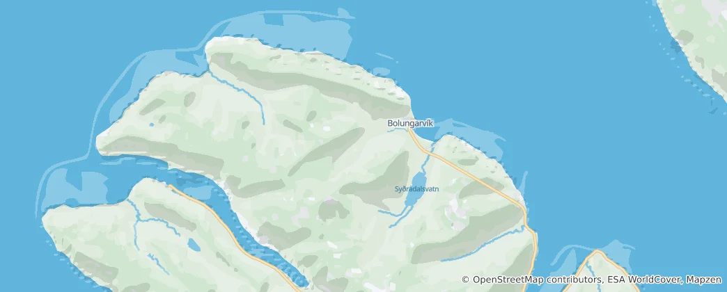 Mapa Bolungarvík