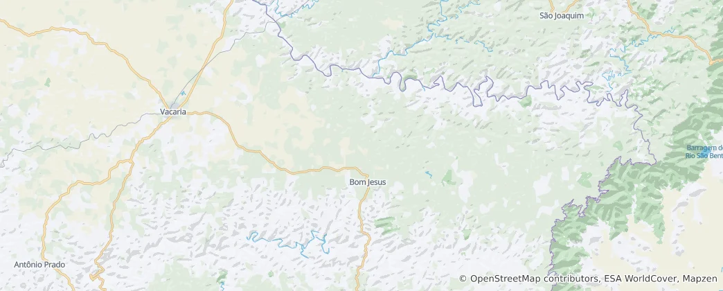 Map of Bom Jesus