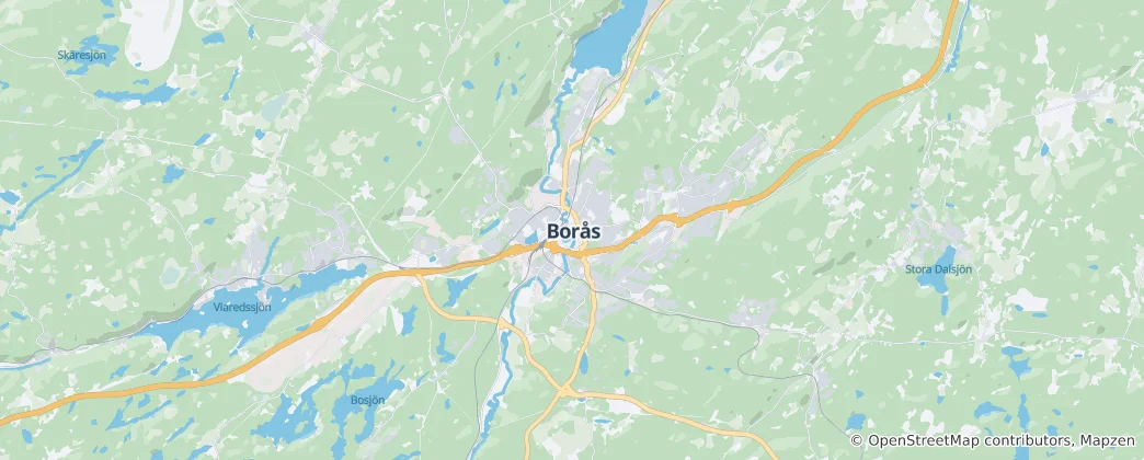 Mappa di Borås