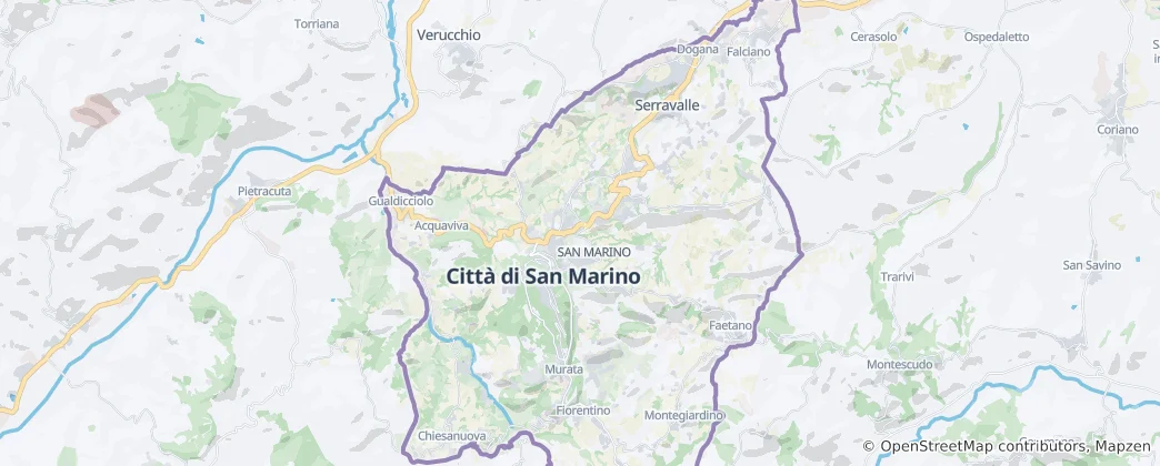 Map of Borgo Maggiore