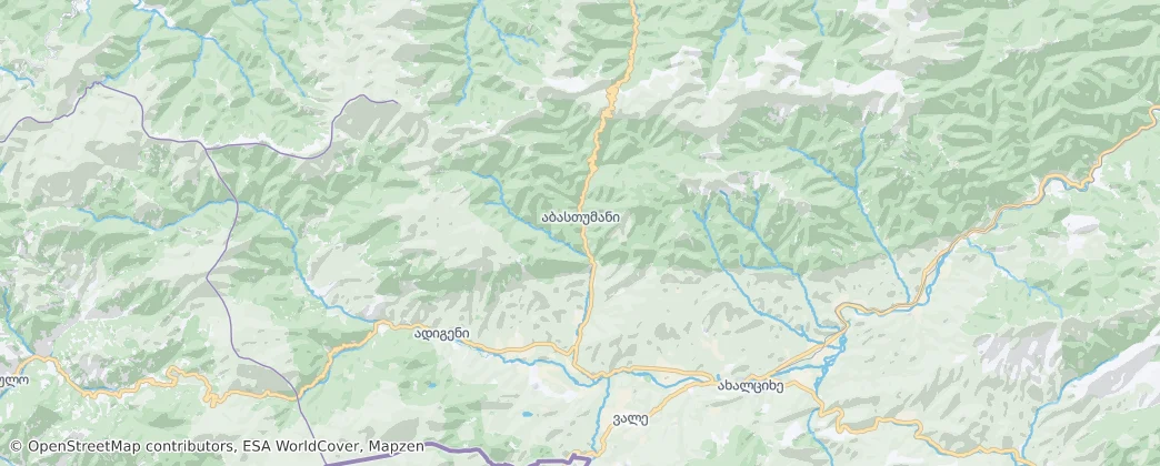 Borjom-Kharagauli National Park — Map