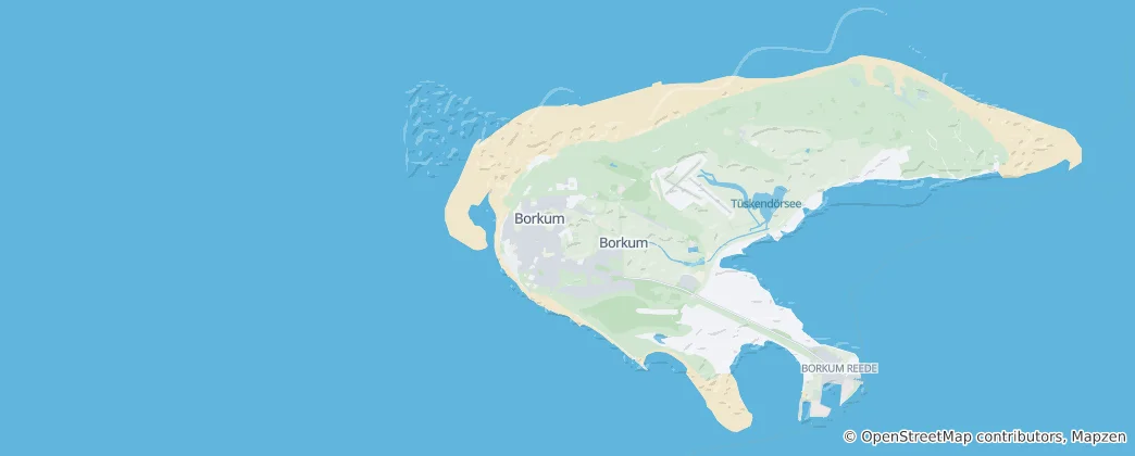 Mapa Borkum