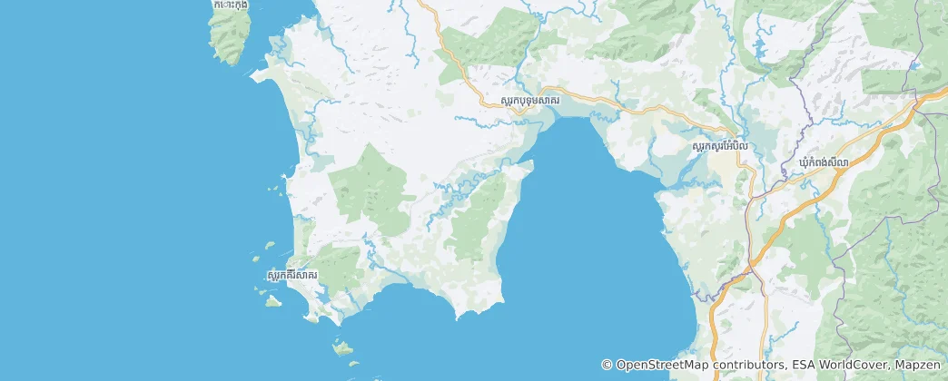 Map of Botum Sakor District