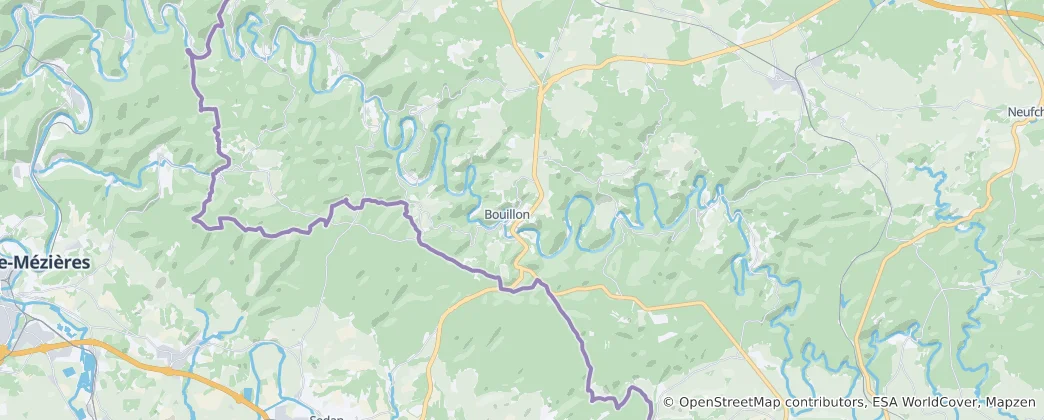 Map of Bouillon