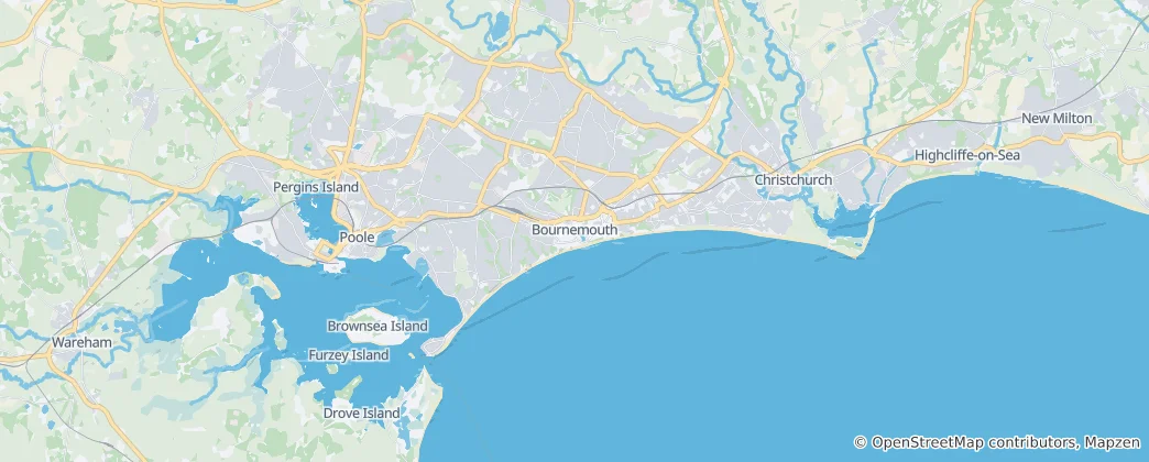 Map of Bournemouth