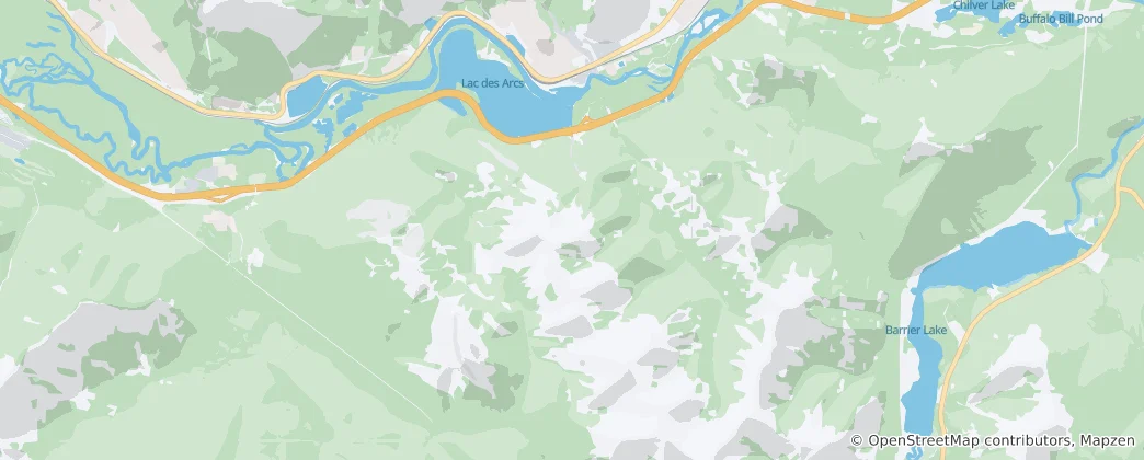 Mappa di Bow Valley Provincial Park