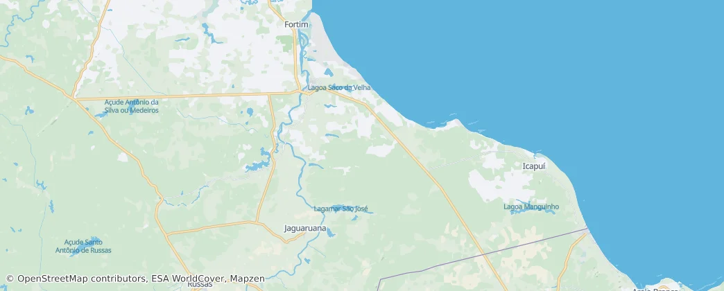 Aracati — Map