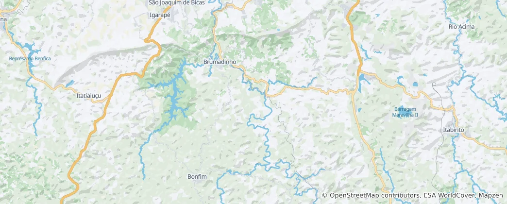 Mappa di Brumadinho