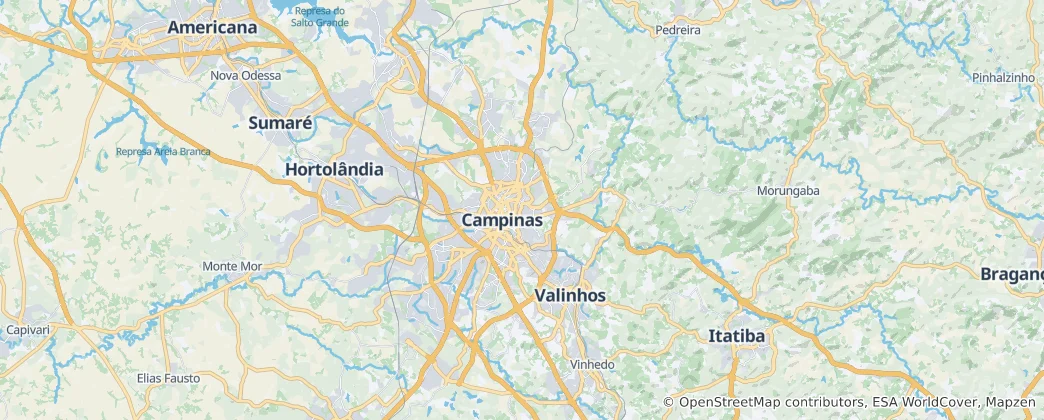 Mapa Campinas