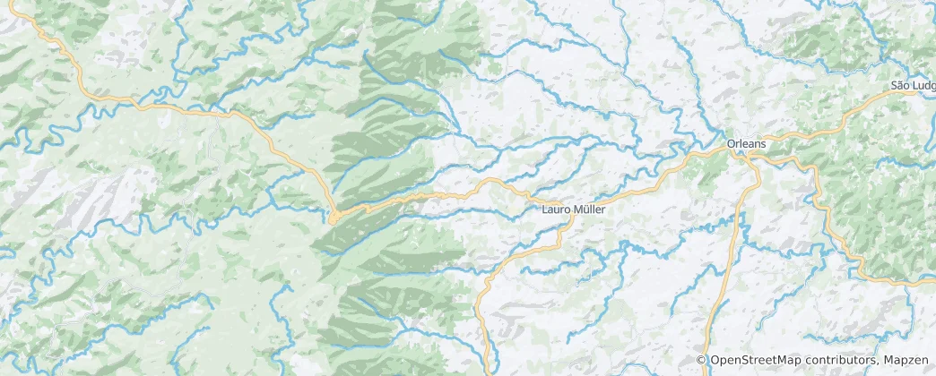 Mapa Lauro Müller
