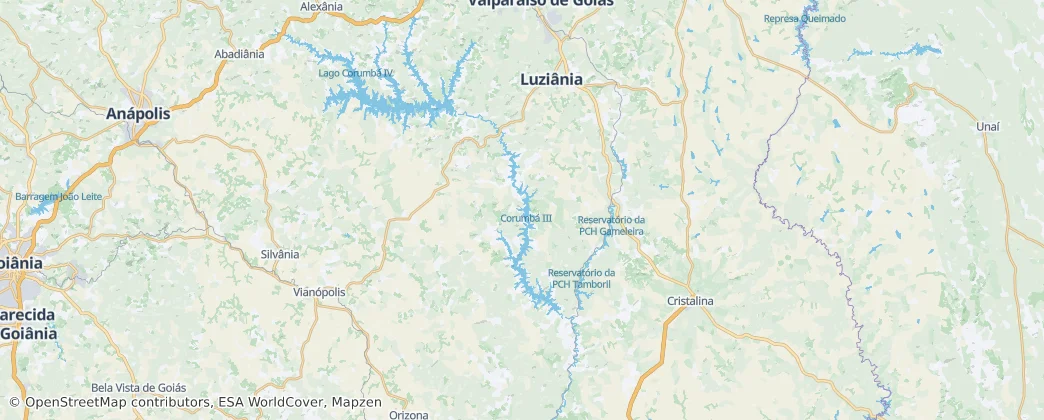 Luziânia — Map