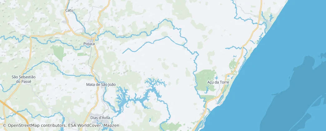 Mata de São João — 地图