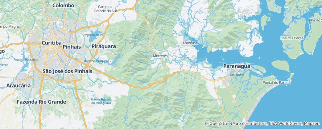 Mapa Morretes