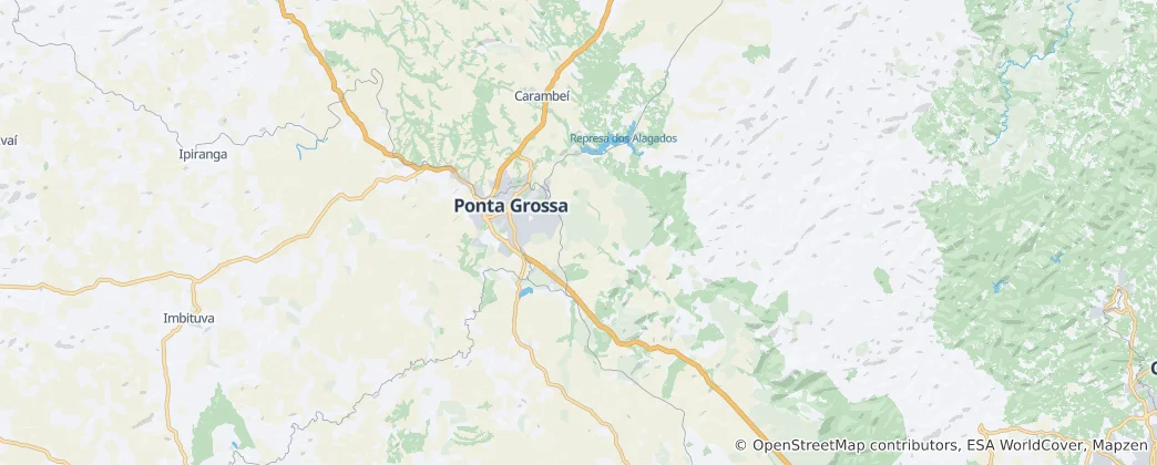 Mappa di Ponta Grossa
