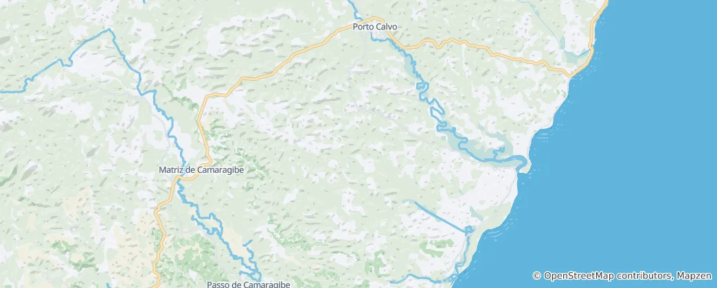 Karte von Porto de Pedras