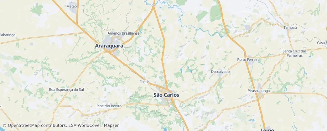 São Carlos — mapa