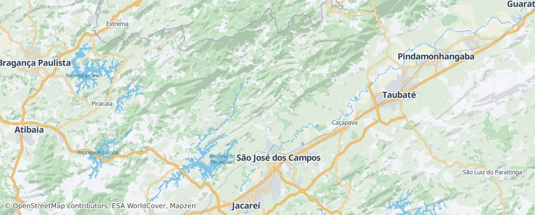 São José dos Campos — mapa