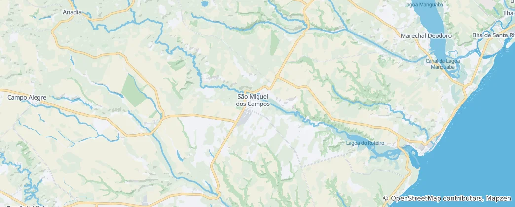 São Miguel dos Campos 지도