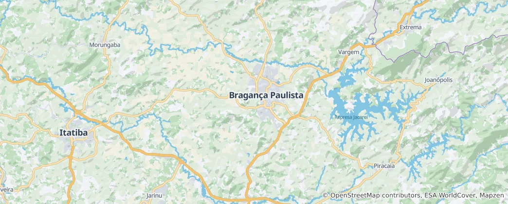 Mappa di Braganca Paulista