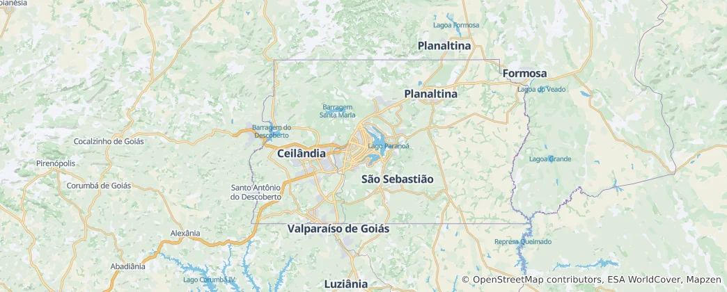 Map of Brasilia