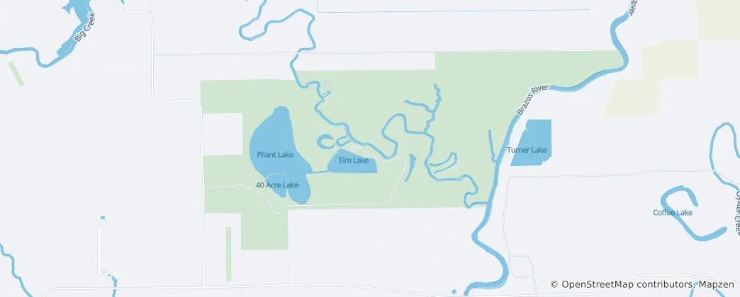 Karte von Brazos Bend State Park