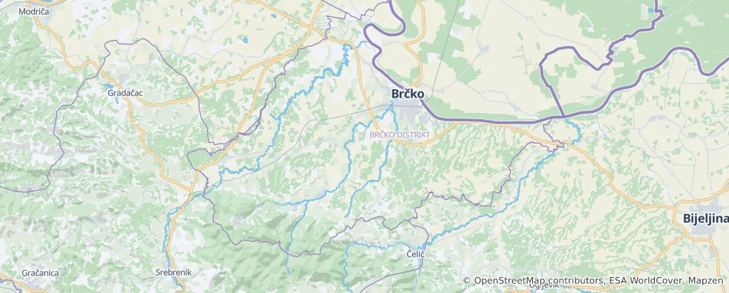 Mappa di Brčko